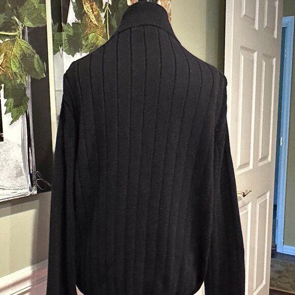 JOS.A.BANK MEN'S 1/4-ZIP PULLOVER SWEATER:PRE-OWNED BLACK or DEEP RED LARGE - Picture 7 of 16